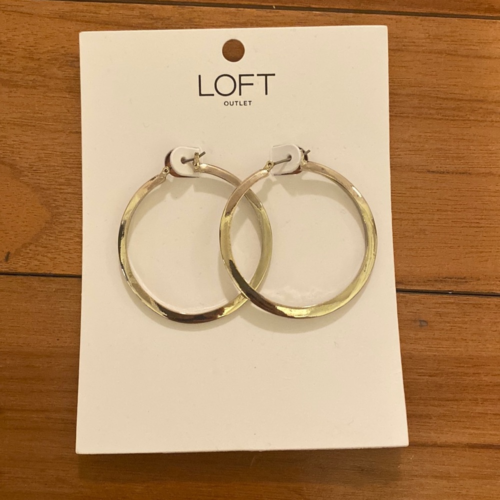 Loft Outlet Silver Hoop Earrings